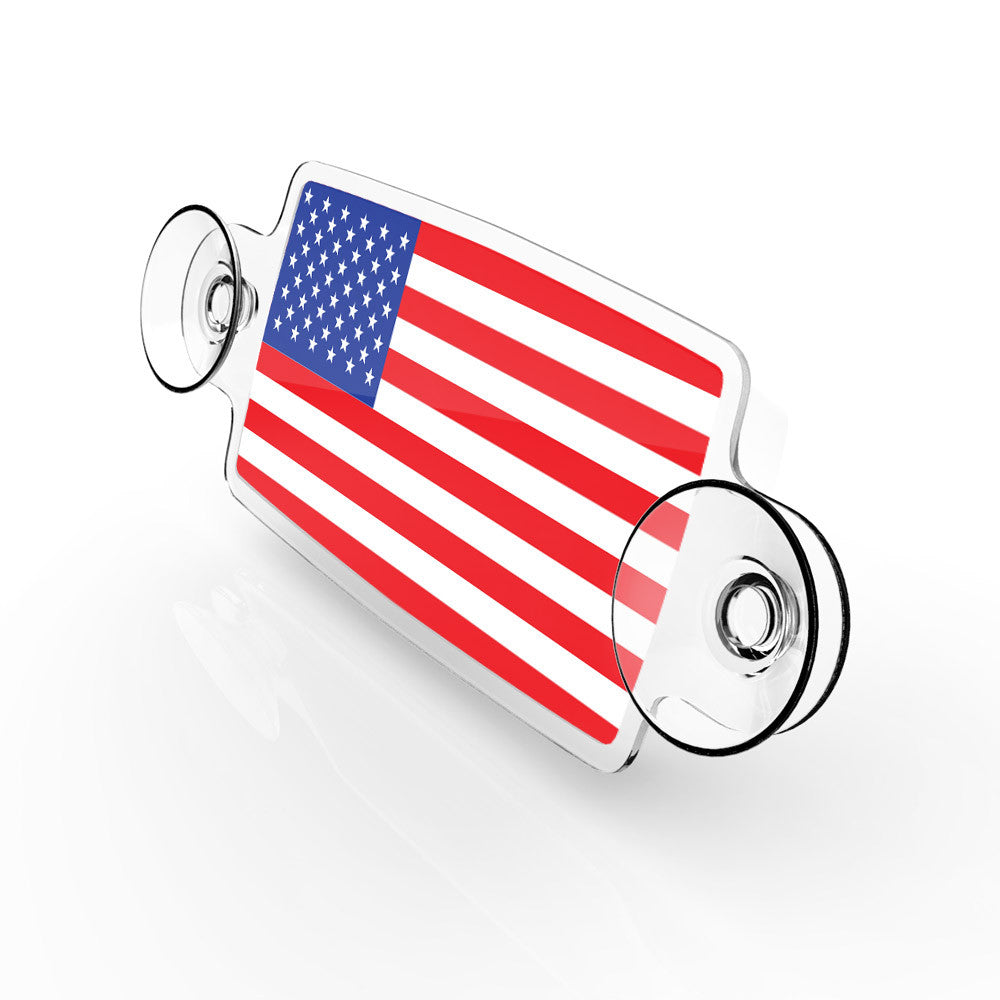 Toll Pass-EZ Pass-Transponder-Holder-US Flag Side