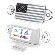 Small Toll Pass / EZ Pass / Transponder Holder - US Flag Black