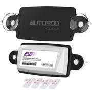 Small Toll Pass / EZ Pass / Transponder Holder - Black Clear