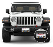 US Navy Car License Plate Frame with Round Decal