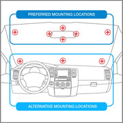 Small Toll Pass / EZ Pass / Transponder Holder - Canadian Flag