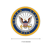 US Navy 5" Round Decal