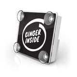 EZ Pass Toll Transponder Holder- Ginger Inside