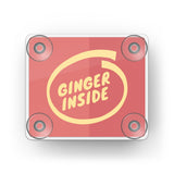 EZ Pass Toll Transponder Holder-Ginger Inside 2 Front
