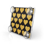 EZ Pass Toll Transponder Holder-Glitter Hearts Back