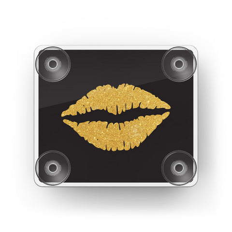 EZ Pass Toll Transponder Holder-Glitter Kiss Front
