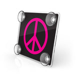 EZ Pass Toll Transponder Holder-Pink Peace Side